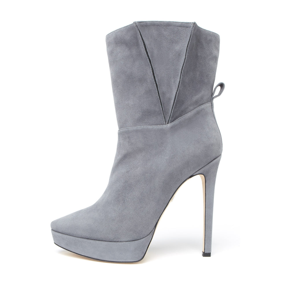 SIDE PLEAT PLATFORM BOOTIE
