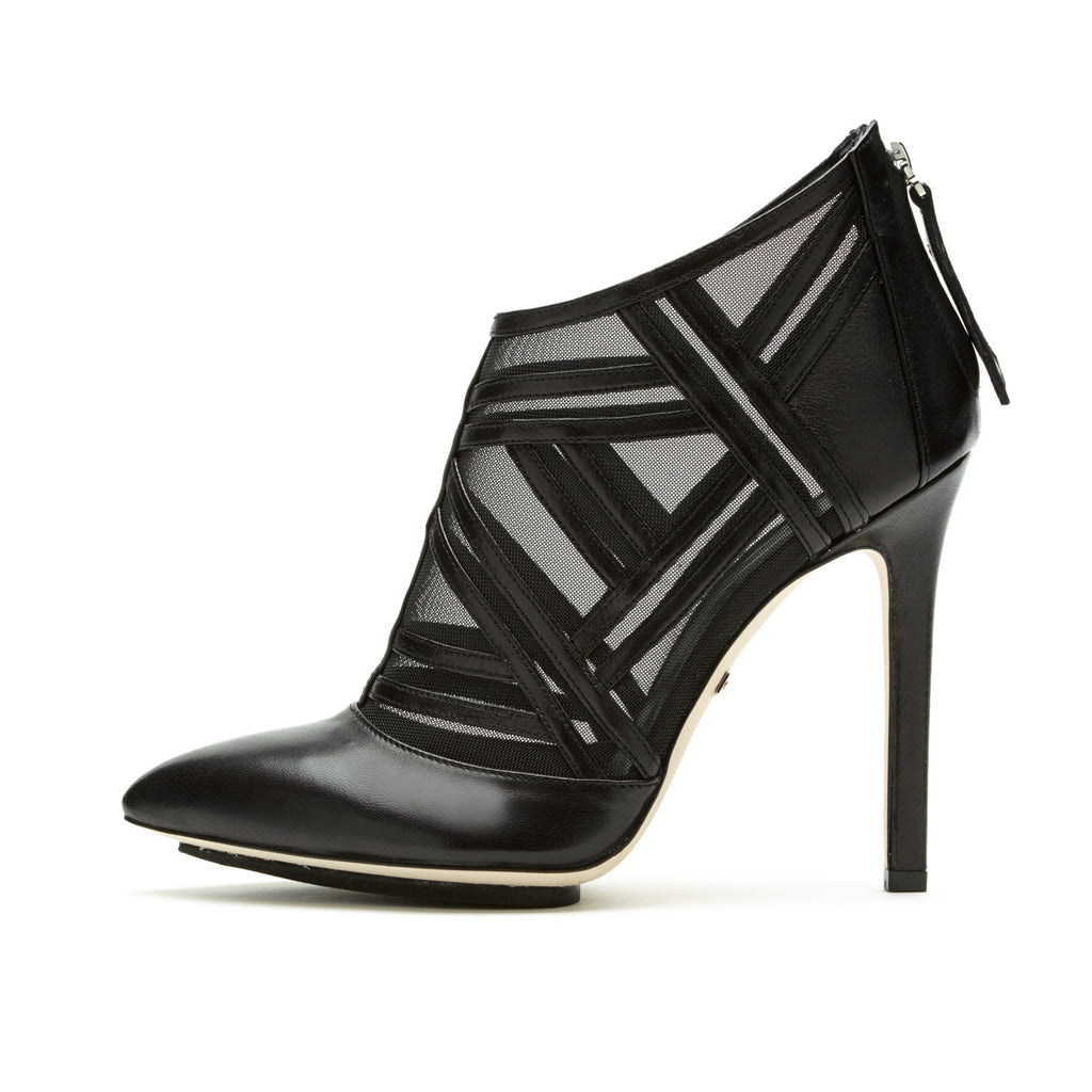 PIECED MESH ANKLE BOOT
