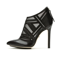 PIECED MESH ANKLE BOOT